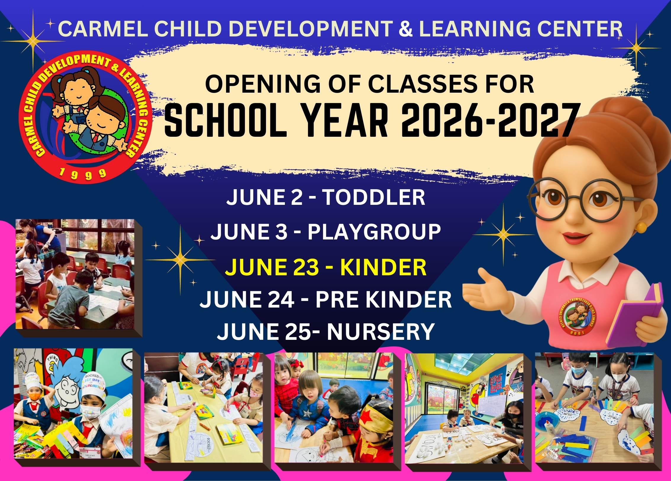 Opening of Classes for School Year 2026-2027