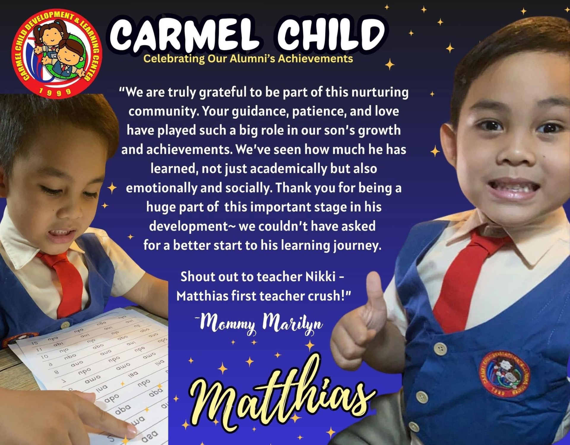 Highlight 4 - Carmel Child