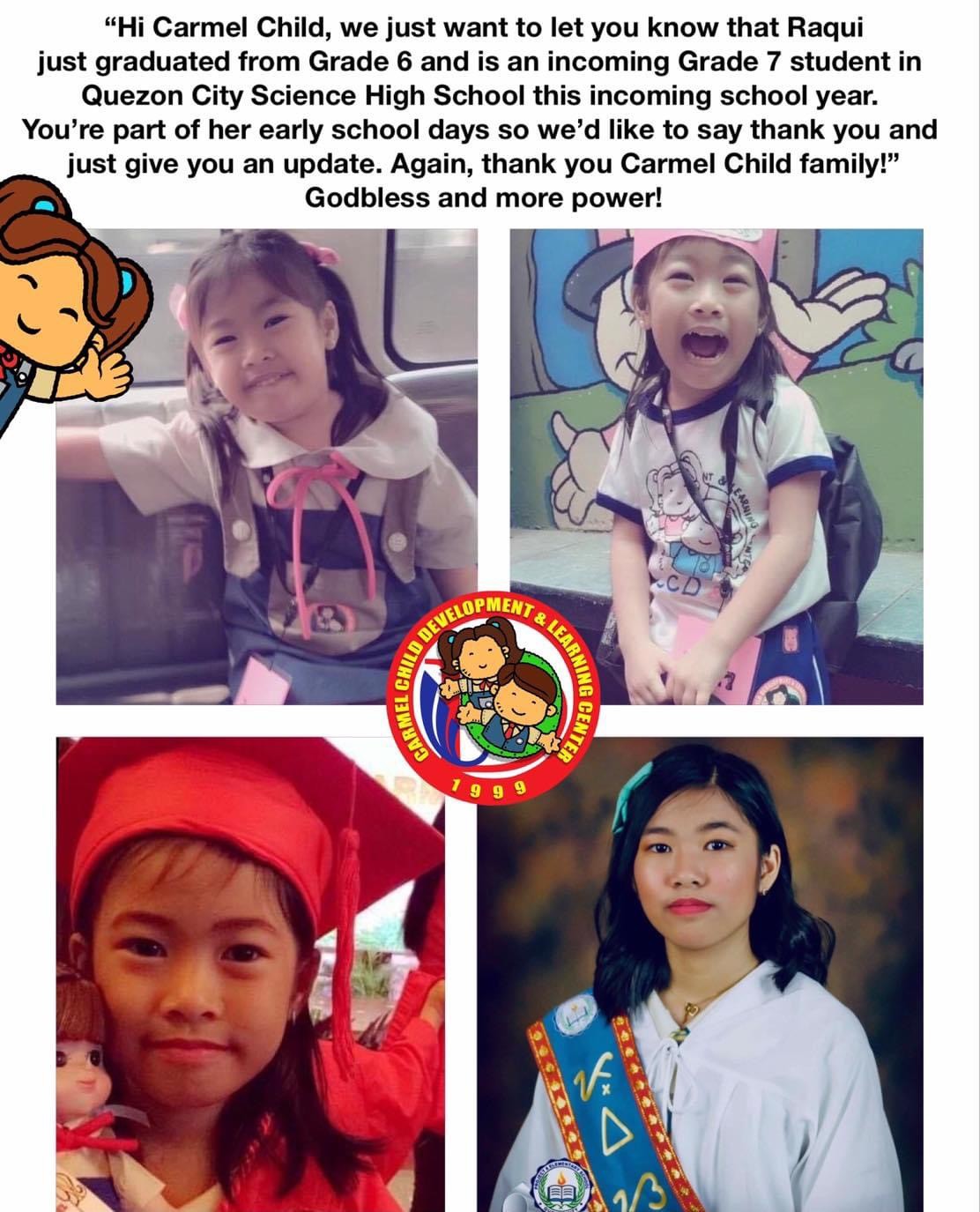 Highlight 5 - Carmel Child testimonial or achievement