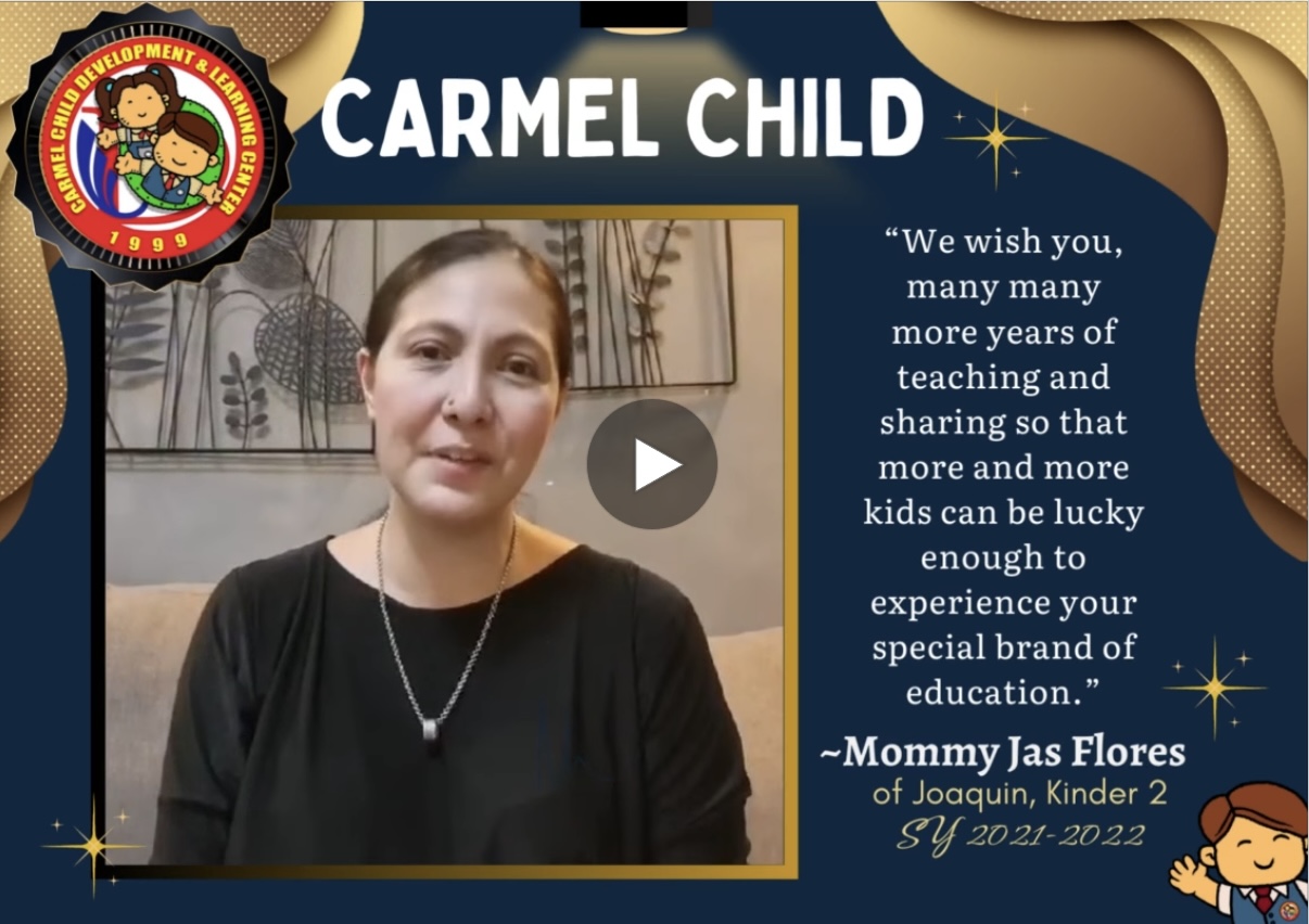 Highlight 23 - Carmel Child testimonial or achievement