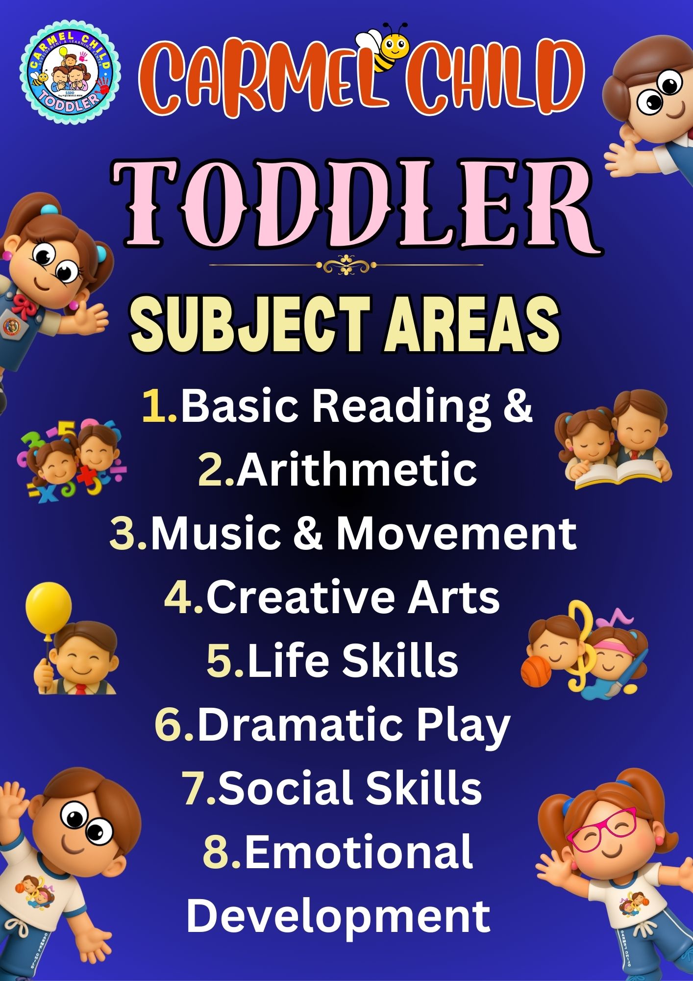 Toddler Subject Areas - Carmel Child Development & Learning Center